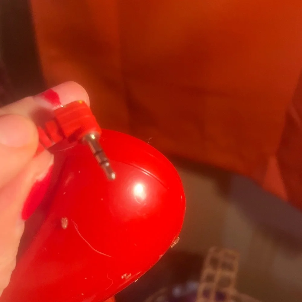 Fred Bright Red Novelty Phone Handset used see how ti plug in